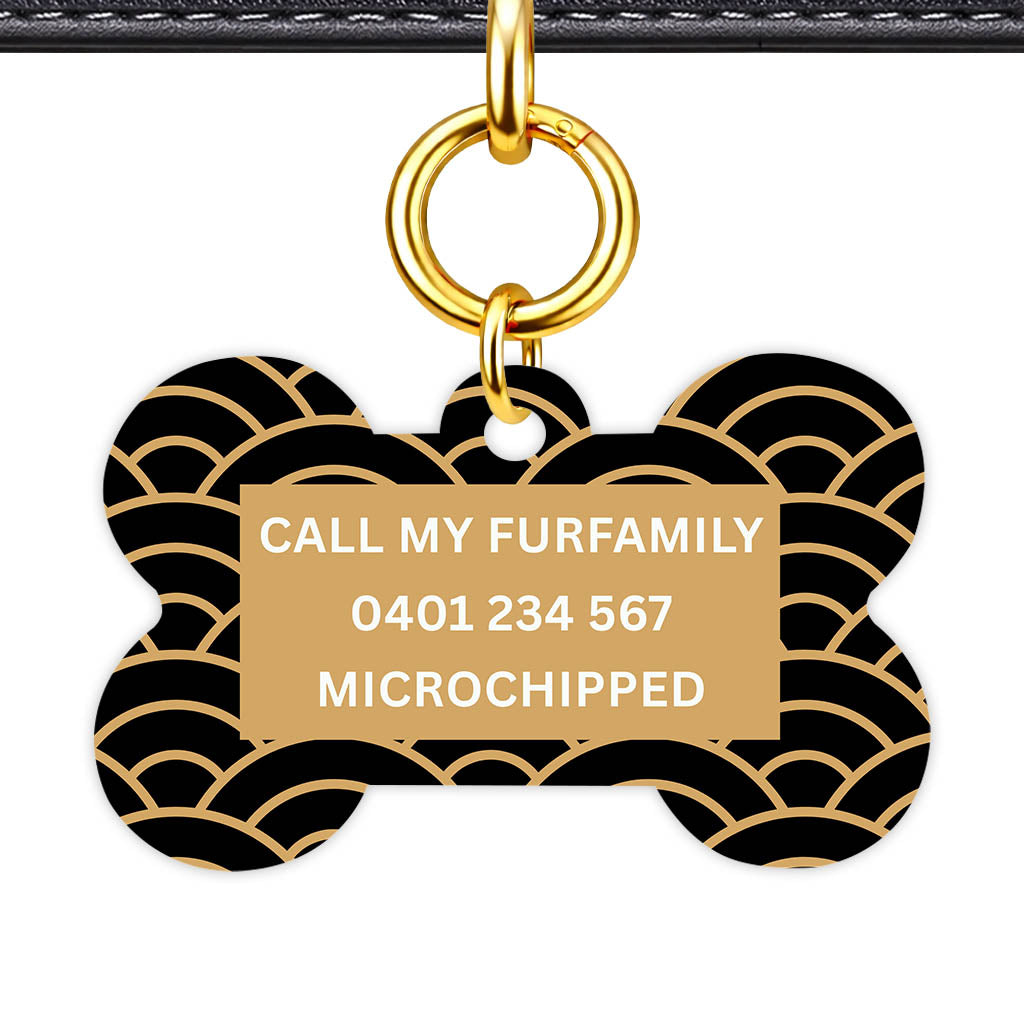 Golden Waves Classic Pet ID Tag (Dog Tag & Cat Tag)