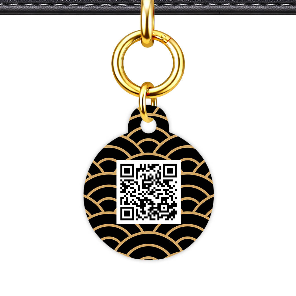 Golden Waves QR Smart Pet Id Tag Tag (Dog Tag & Cat Tag)