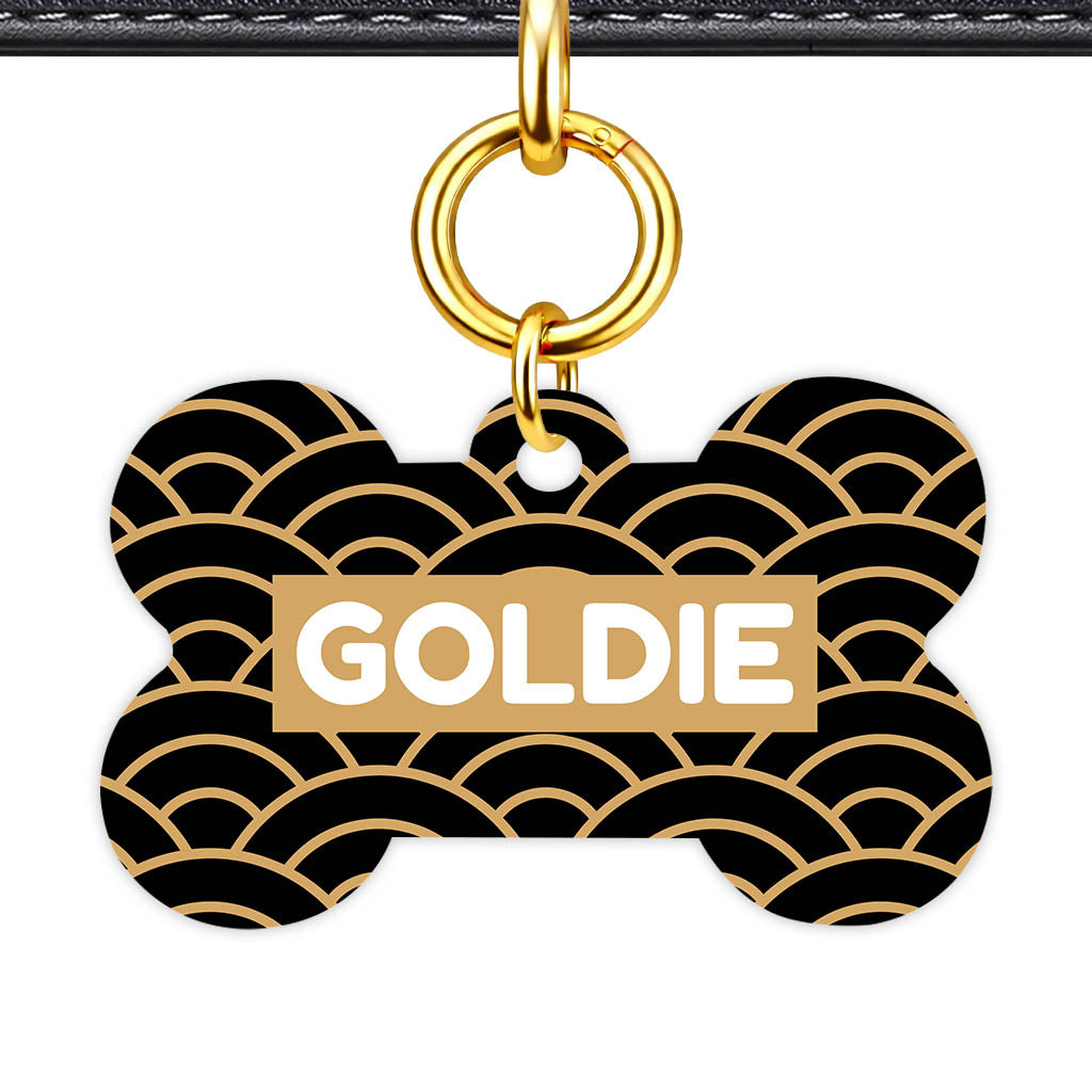 Golden Waves QR Smart Pet Id Tag Tag (Dog Tag & Cat Tag)