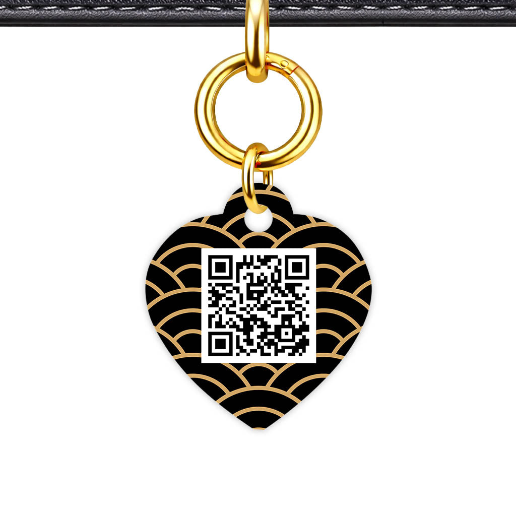 Golden Waves QR Smart Pet Id Tag Tag (Dog Tag & Cat Tag)