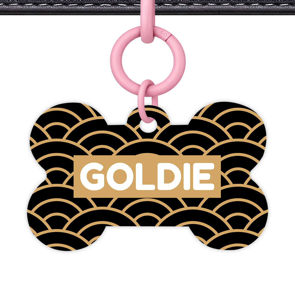 Golden Waves QR Smart Pet Id Tag Tag (Dog Tag & Cat Tag)