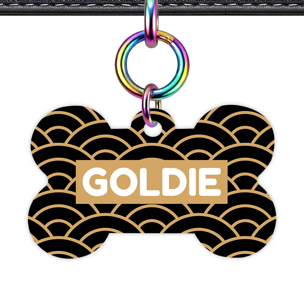 Golden Waves QR Smart Pet Id Tag Tag (Dog Tag & Cat Tag)