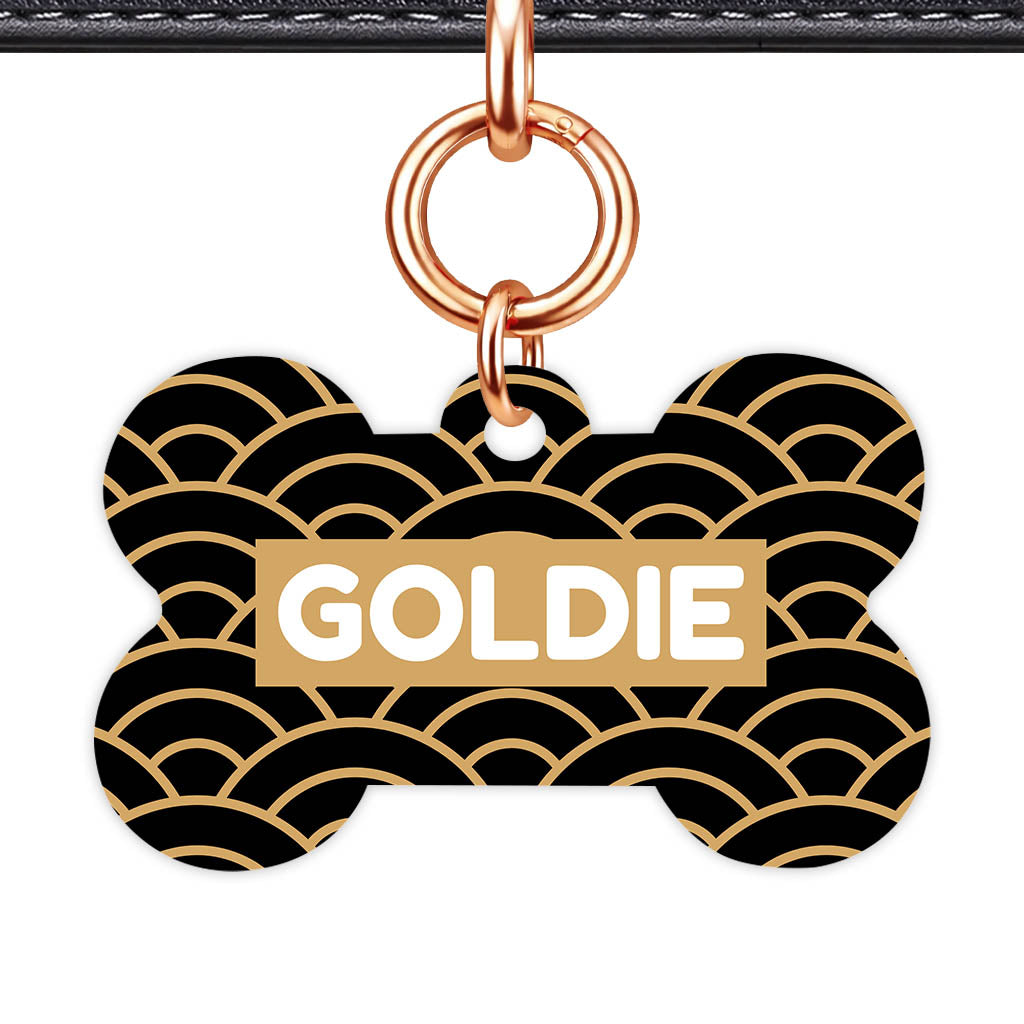 Golden Waves QR Smart Pet Id Tag Tag (Dog Tag & Cat Tag)