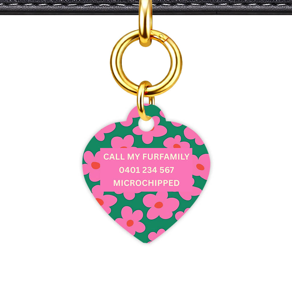 Pink Daisies Classic Pet ID Tag (Dog Tag & Cat Tag)