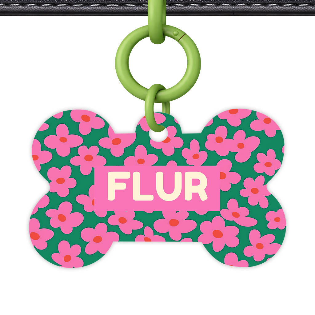 Pink Daisies Classic Pet ID Tag (Dog Tag & Cat Tag)