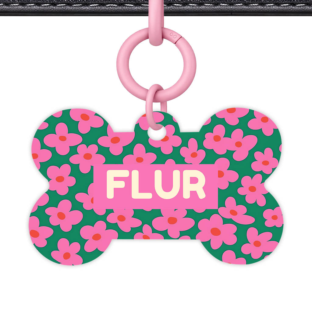 Pink Daisies Classic Pet ID Tag (Dog Tag & Cat Tag)