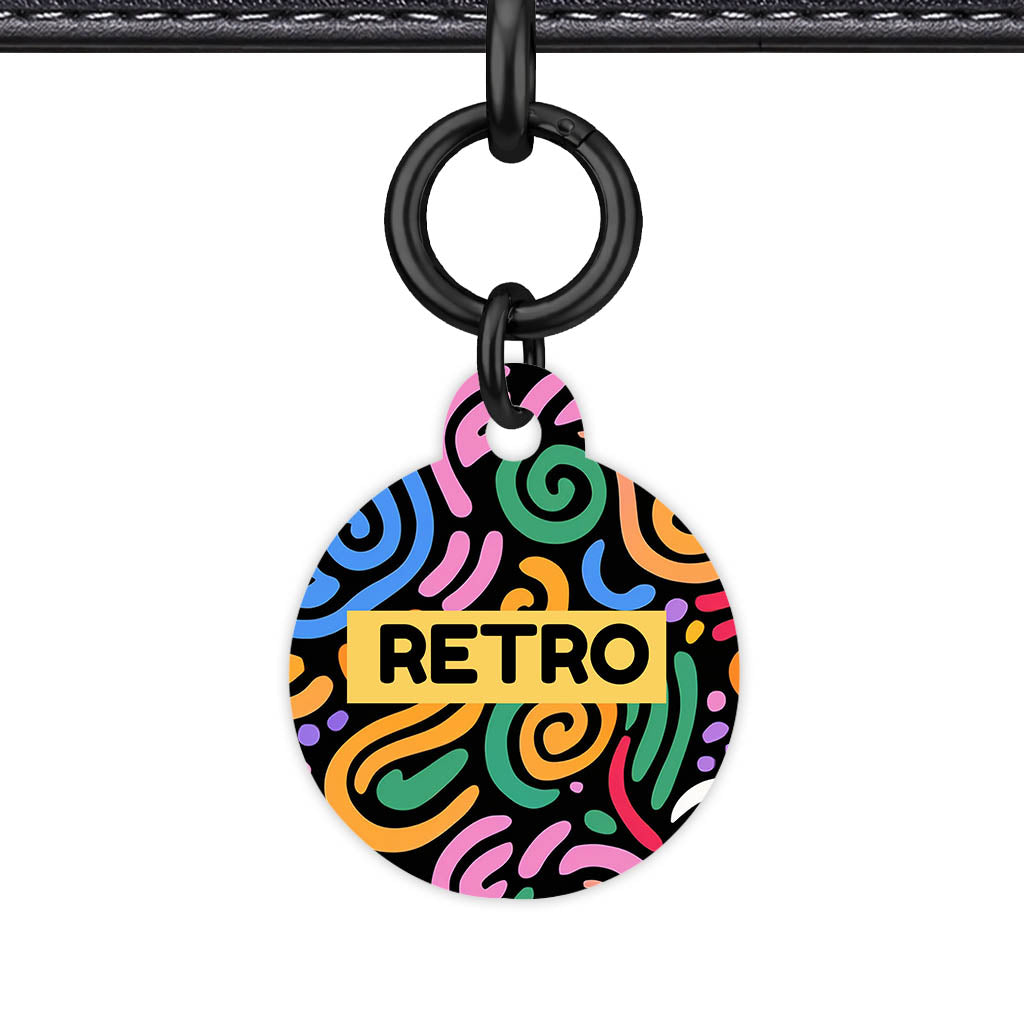 Retro Swirls Colour Classic Pet ID Tag (Dog Tag & Cat Tag)