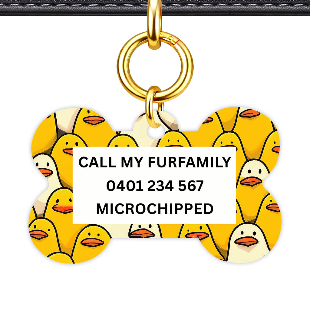Yellow Ducky Classic Pet ID Tag (Dog Tag & Cat Tag)