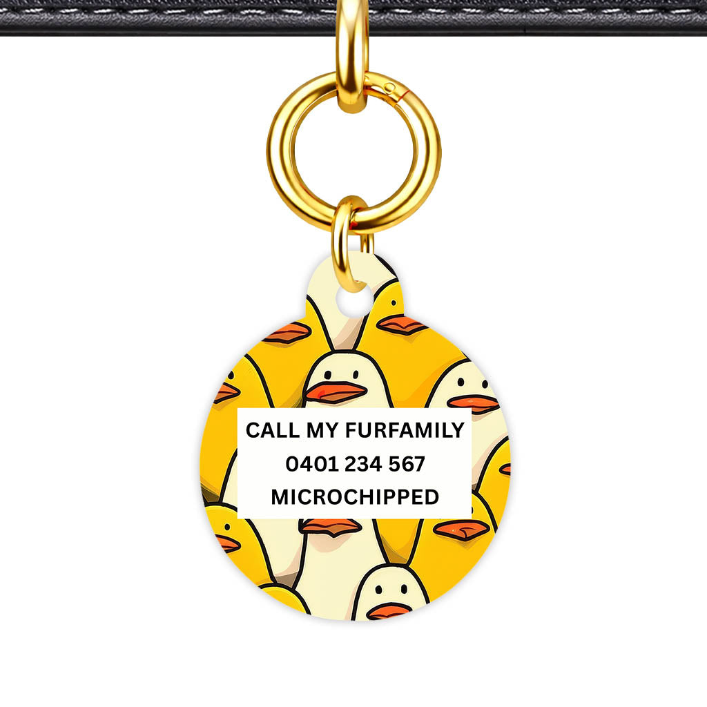 Yellow Ducky Classic Pet ID Tag (Dog Tag & Cat Tag)