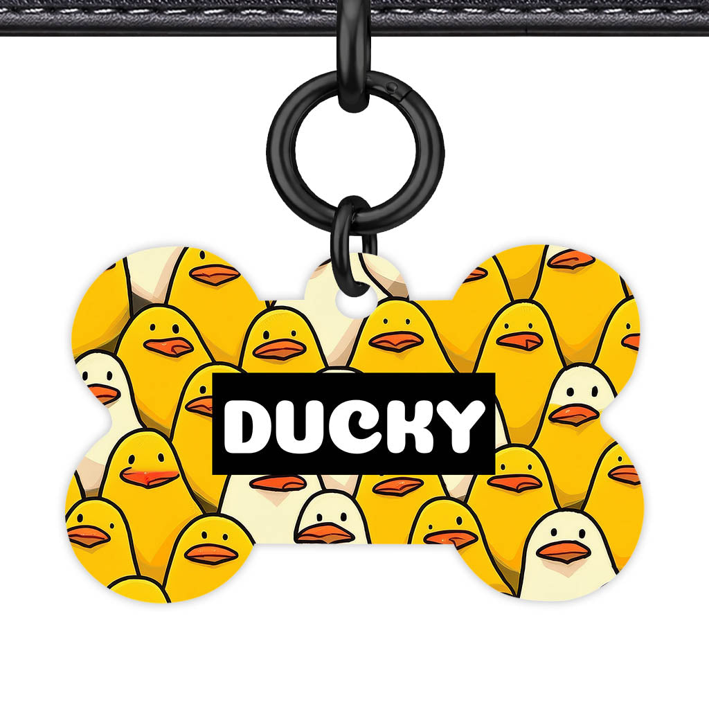 Yellow Ducky QR Smart Pet Id Tag Tag (Dog Tag & Cat Tag)