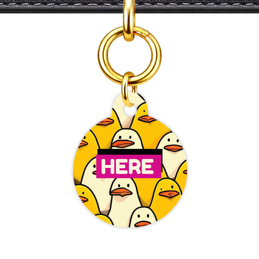 Yellow Ducky Classic Pet ID Tag (Dog Tag & Cat Tag)