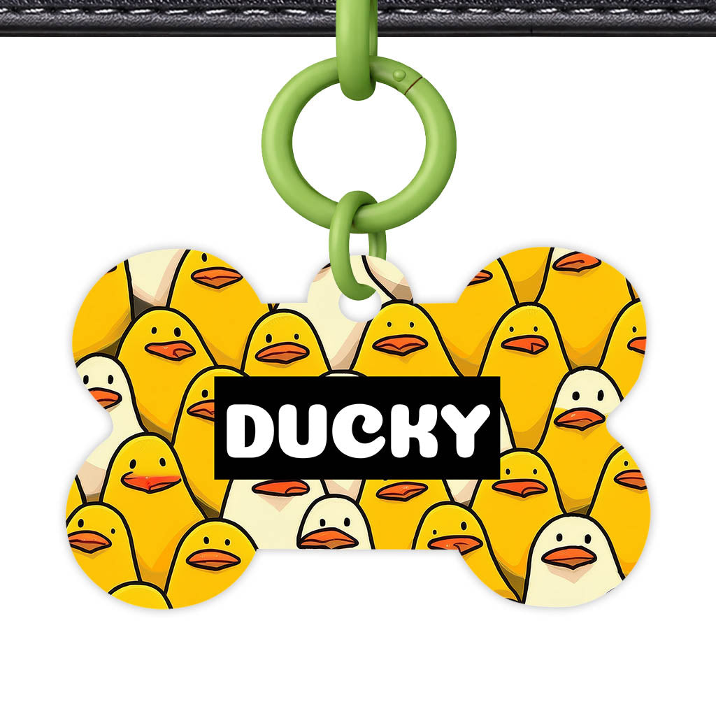 Yellow Ducky QR Smart Pet Id Tag Tag (Dog Tag & Cat Tag)