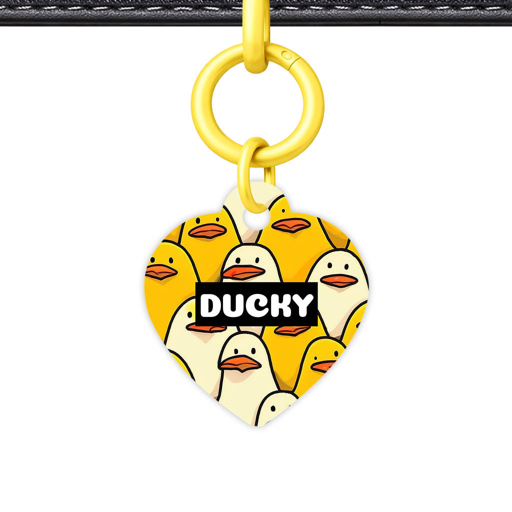 Yellow Ducky QR Smart Pet Id Tag Tag (Dog Tag & Cat Tag)