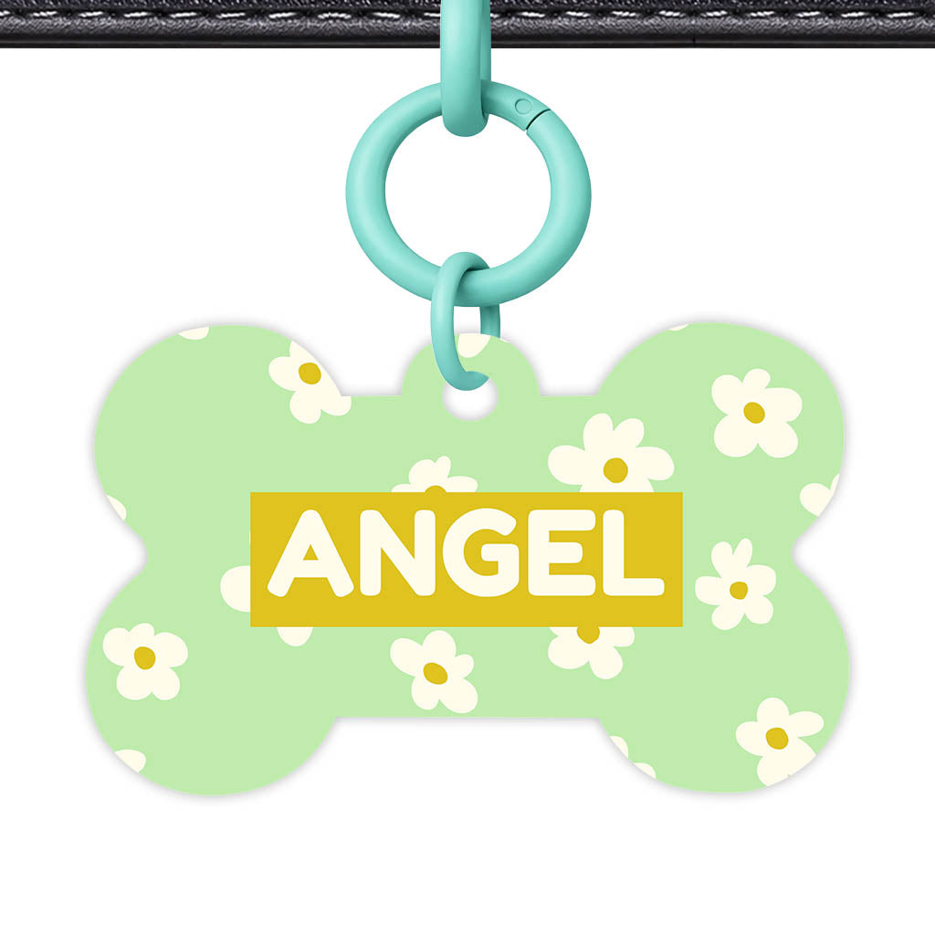 Daisies Green Classic Pet ID Tag (Dog Tag & Cat Tag)
