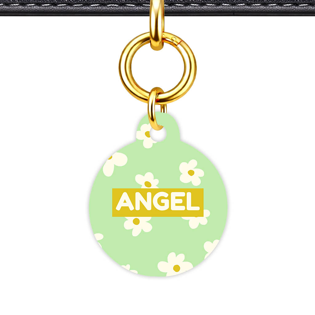 Daisies Green Classic Pet ID Tag (Dog Tag & Cat Tag)