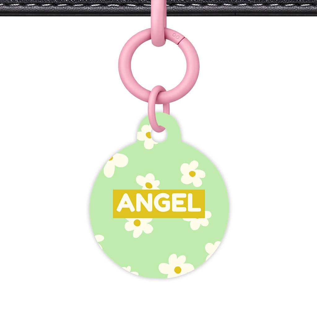 Daisies Green Classic Pet ID Tag (Dog Tag & Cat Tag)