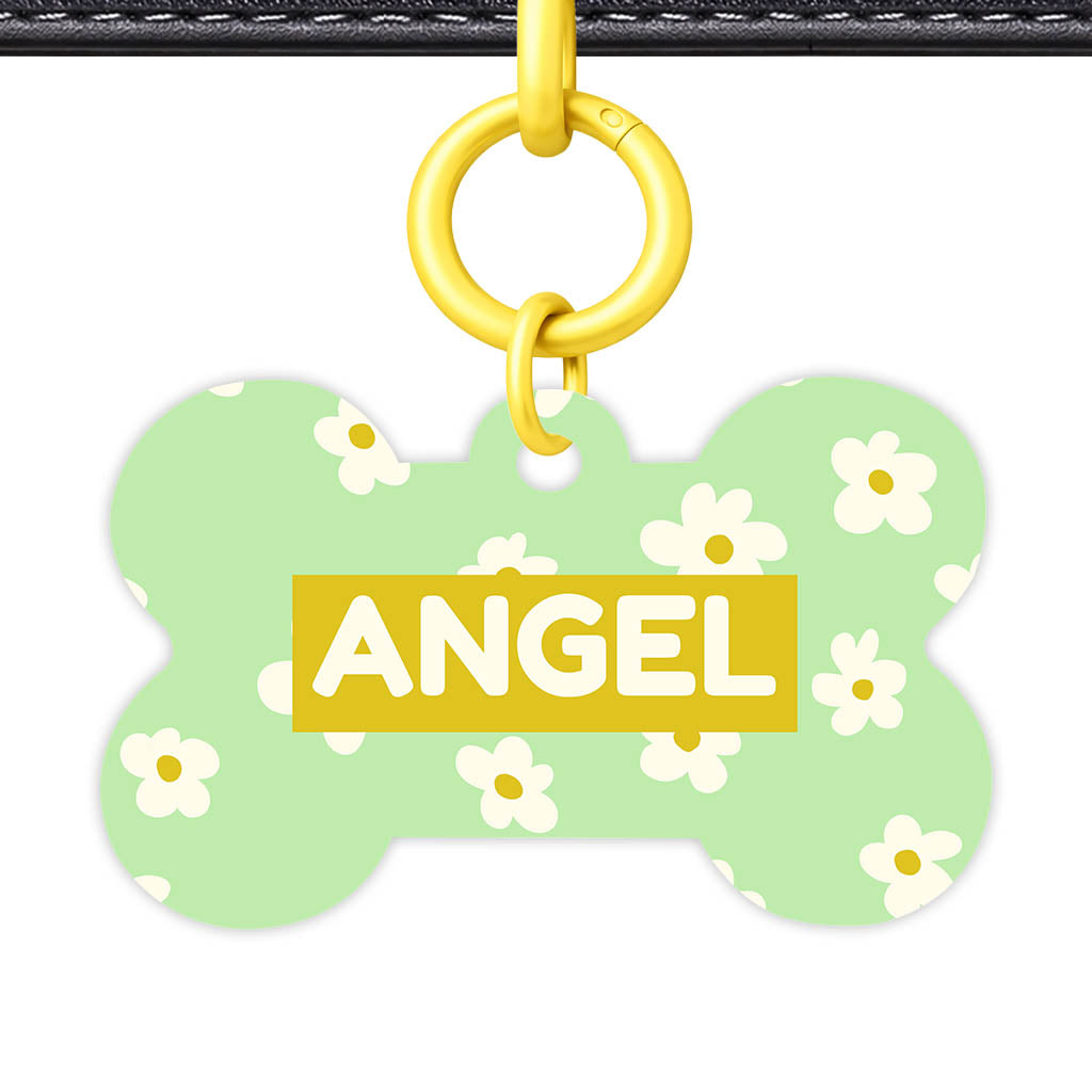 Daisies Green Classic Pet ID Tag (Dog Tag & Cat Tag)