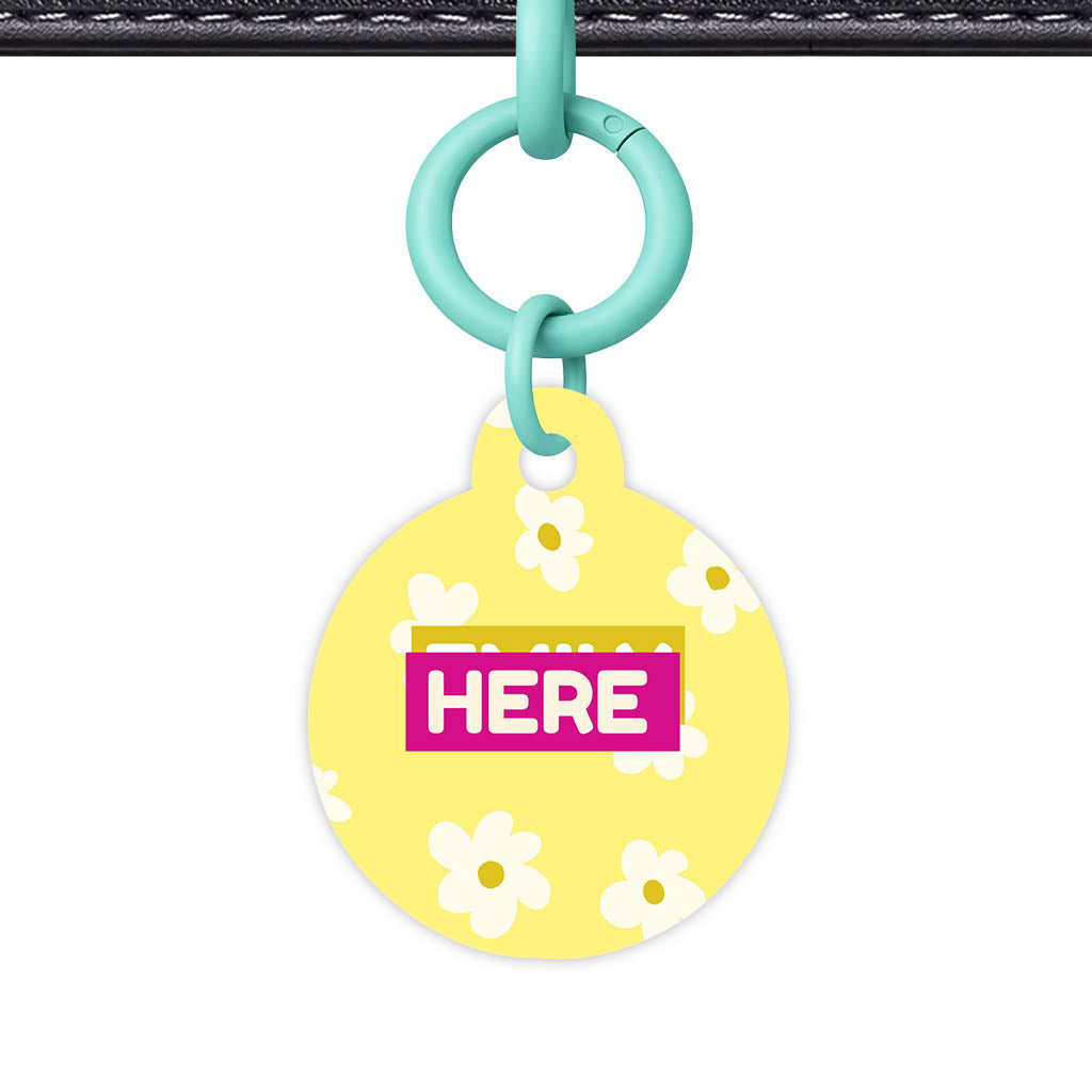 Daisies Yellow Classic Pet ID Tag (Dog Tag & Cat Tag)