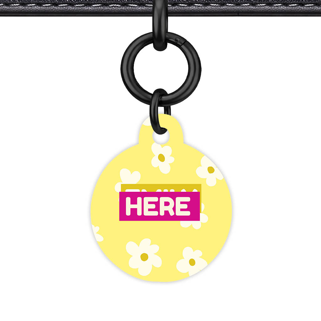 Daisies Yellow Classic Pet ID Tag (Dog Tag & Cat Tag)