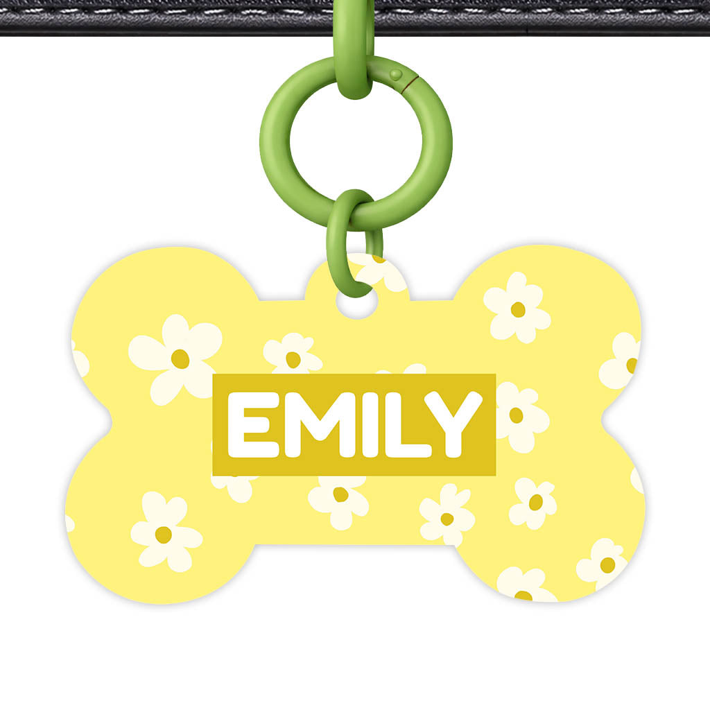 Daisies Yellow Classic Pet ID Tag (Dog Tag & Cat Tag)