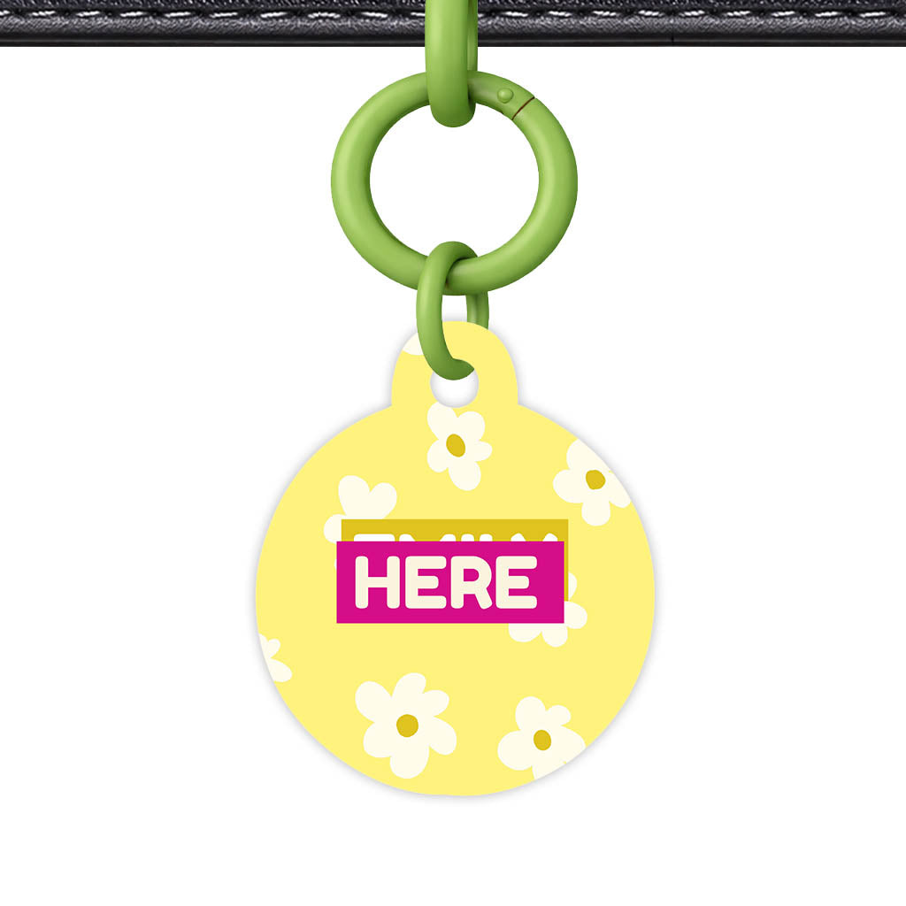 Daisies Yellow Classic Pet ID Tag (Dog Tag & Cat Tag)