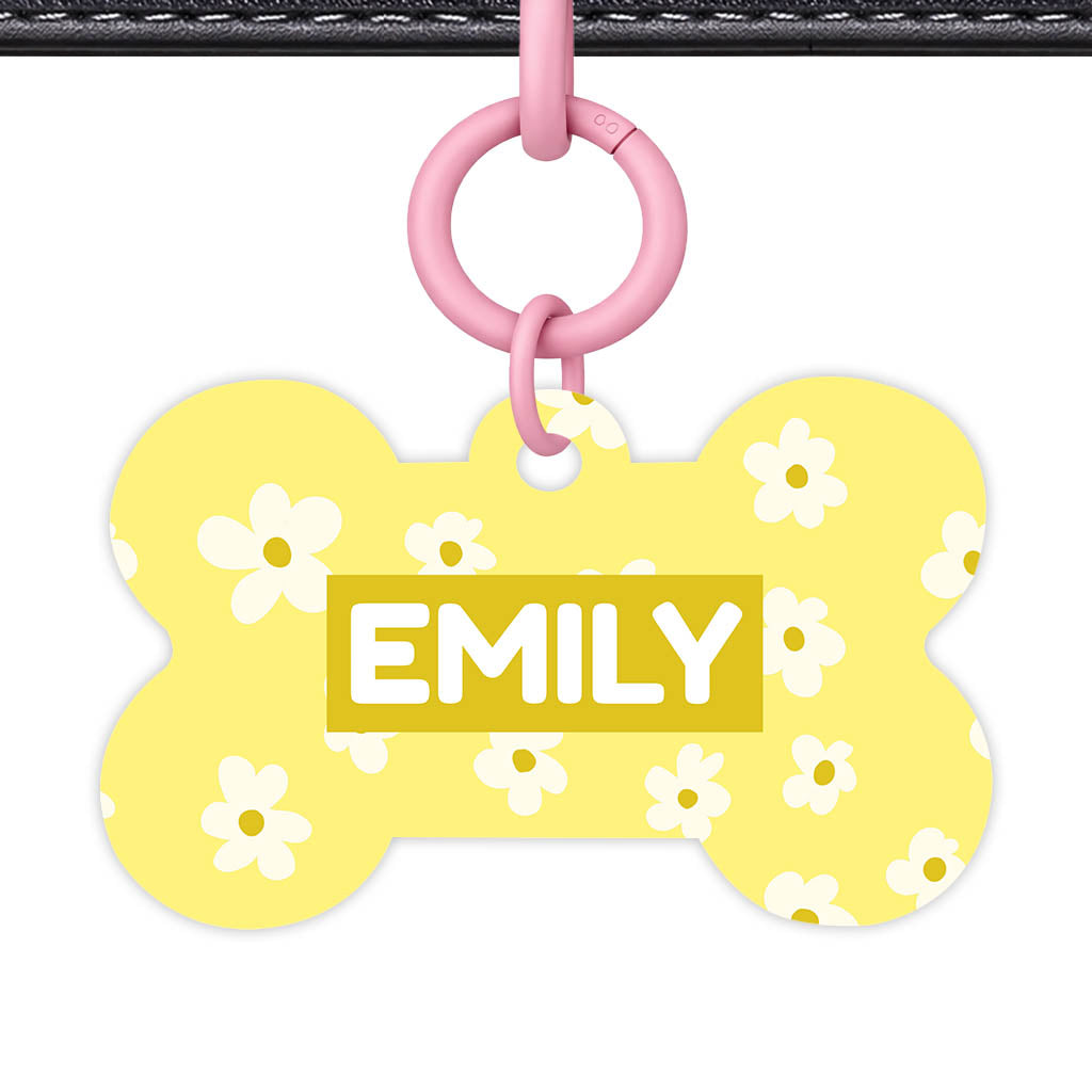 Daisies Yellow Classic Pet ID Tag (Dog Tag & Cat Tag)