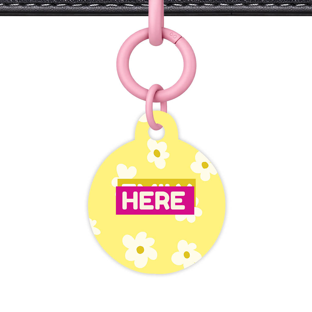 Daisies Yellow Classic Pet ID Tag (Dog Tag & Cat Tag)