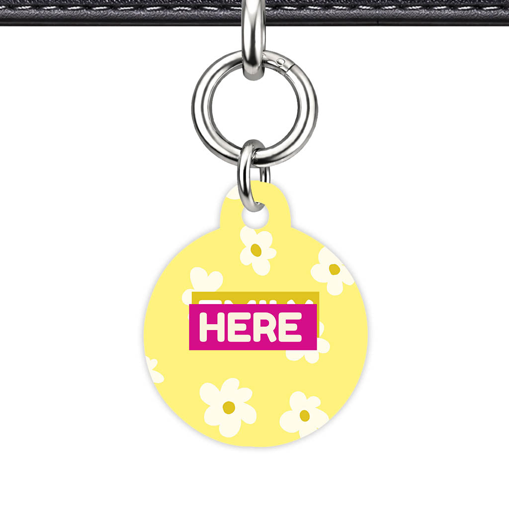 Daisies Yellow Classic Pet ID Tag (Dog Tag & Cat Tag)