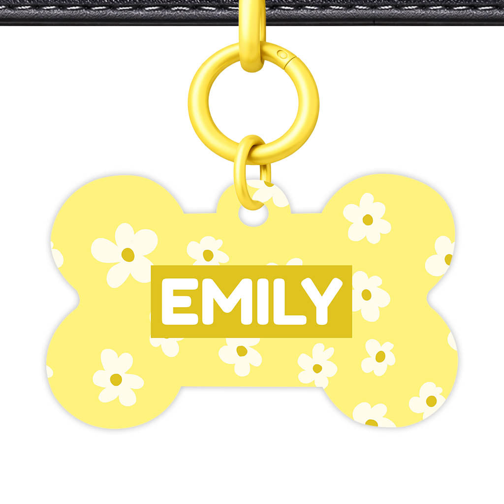 Daisies Yellow Classic Pet ID Tag (Dog Tag & Cat Tag)