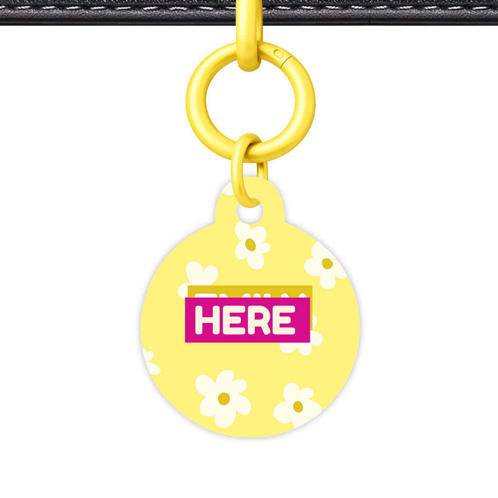 Daisies Yellow Classic Pet ID Tag (Dog Tag & Cat Tag)