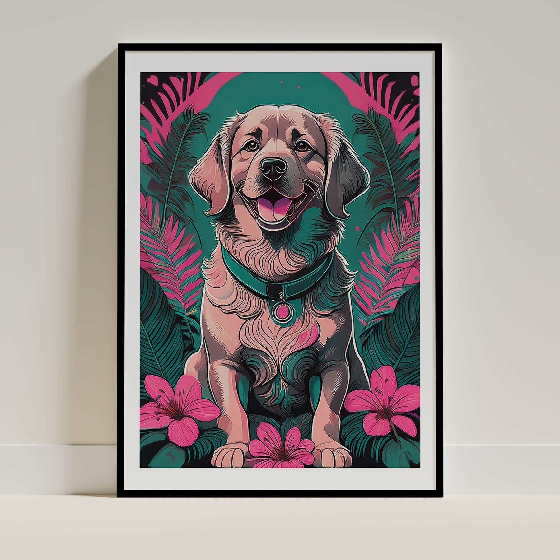 Golden Retriever Dog Art Print Unframed Vol 2 | 11 Unique Designs | Wall Art Gift for Dog Lovers - Image 8 | Dogsy & Co