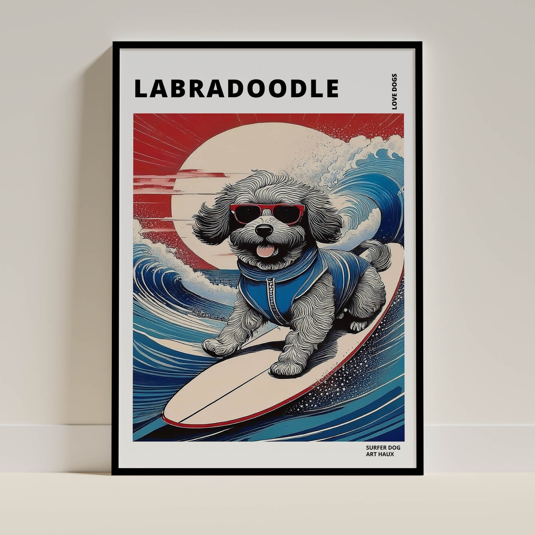 Labradoodle Dog Art Print Unframed | 6 Unique Designs | Wall Art Gift for Dog Lovers | Dogsy & Co
