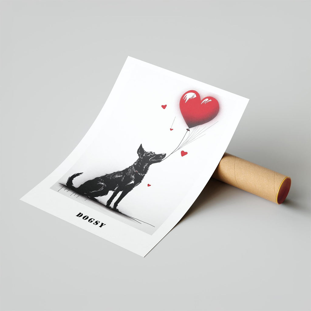 Kelpie DOGSY Series inspired by the Art of Banksy with text Dogsy image 6