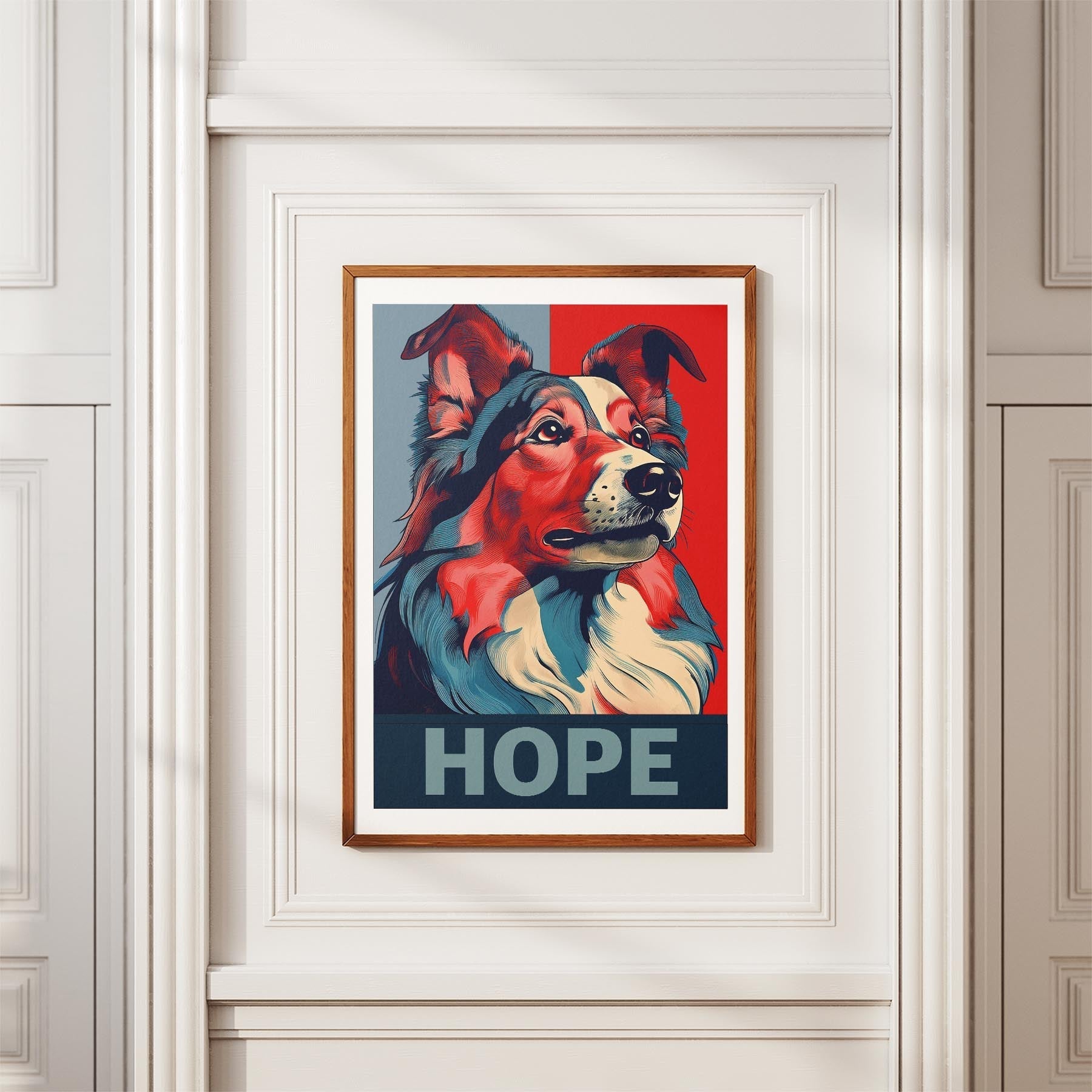 Shetland Sheepdog HOPE Series Inspired by the Obama Poster image 3