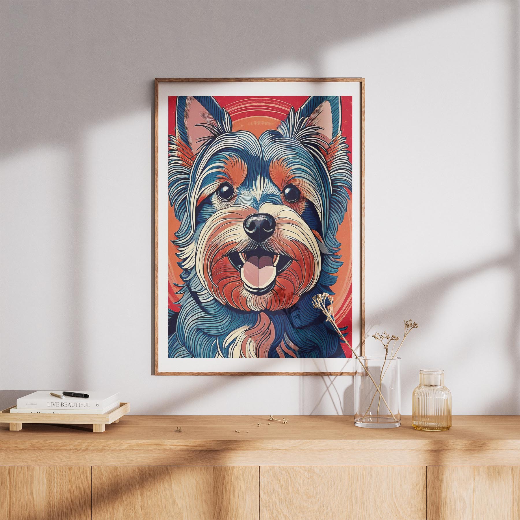 Yorkshire Terrier Hokusai Japanese Inspired Dog Series image 8