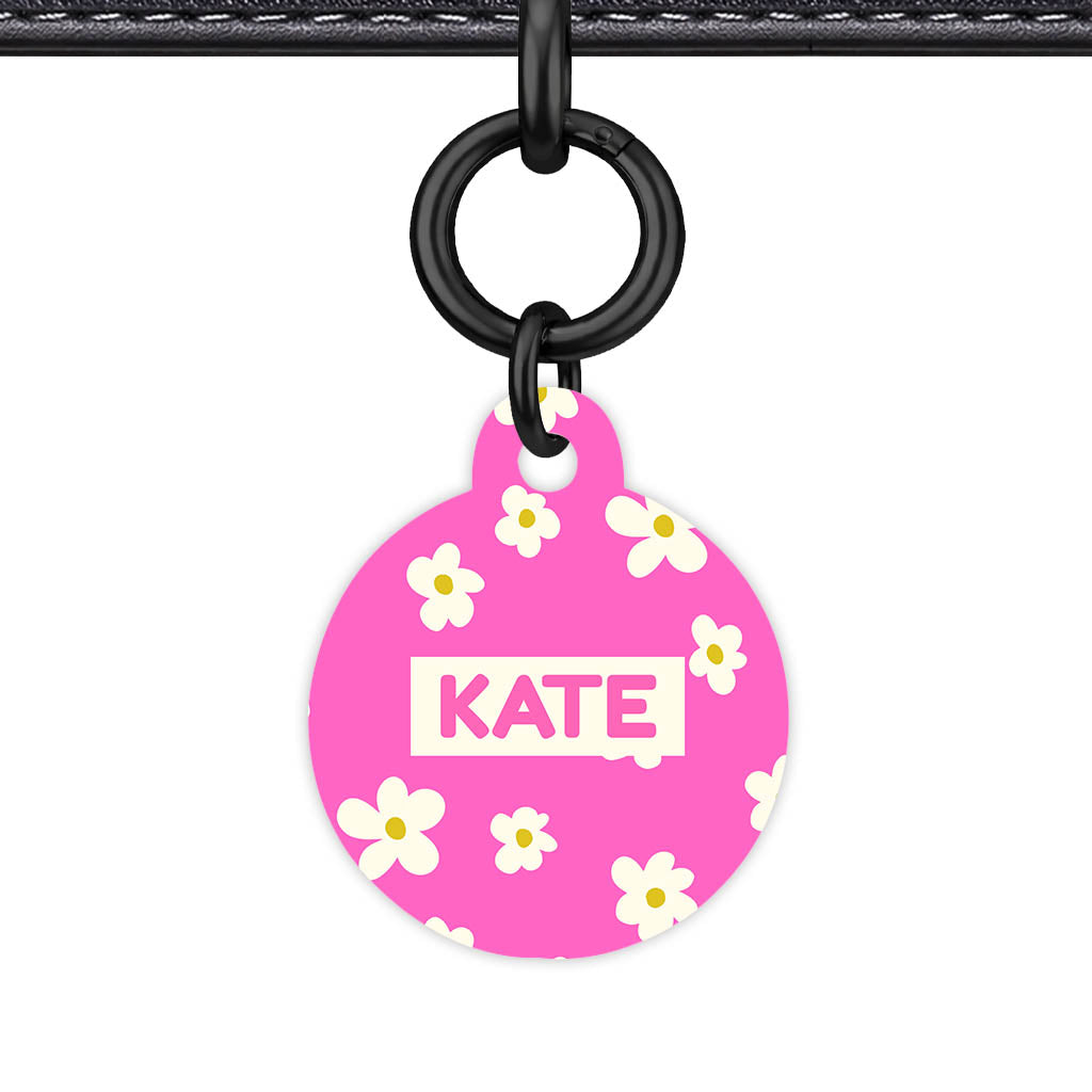 Daisies Pink Classic Pet ID Tag (Dog Tag & Cat Tag)