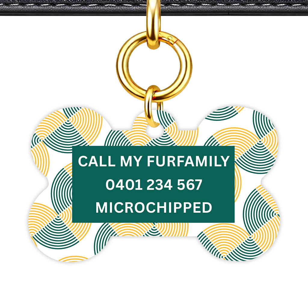 Green Gold Classic Pet ID Tag (Dog Tag & Cat Tag)
