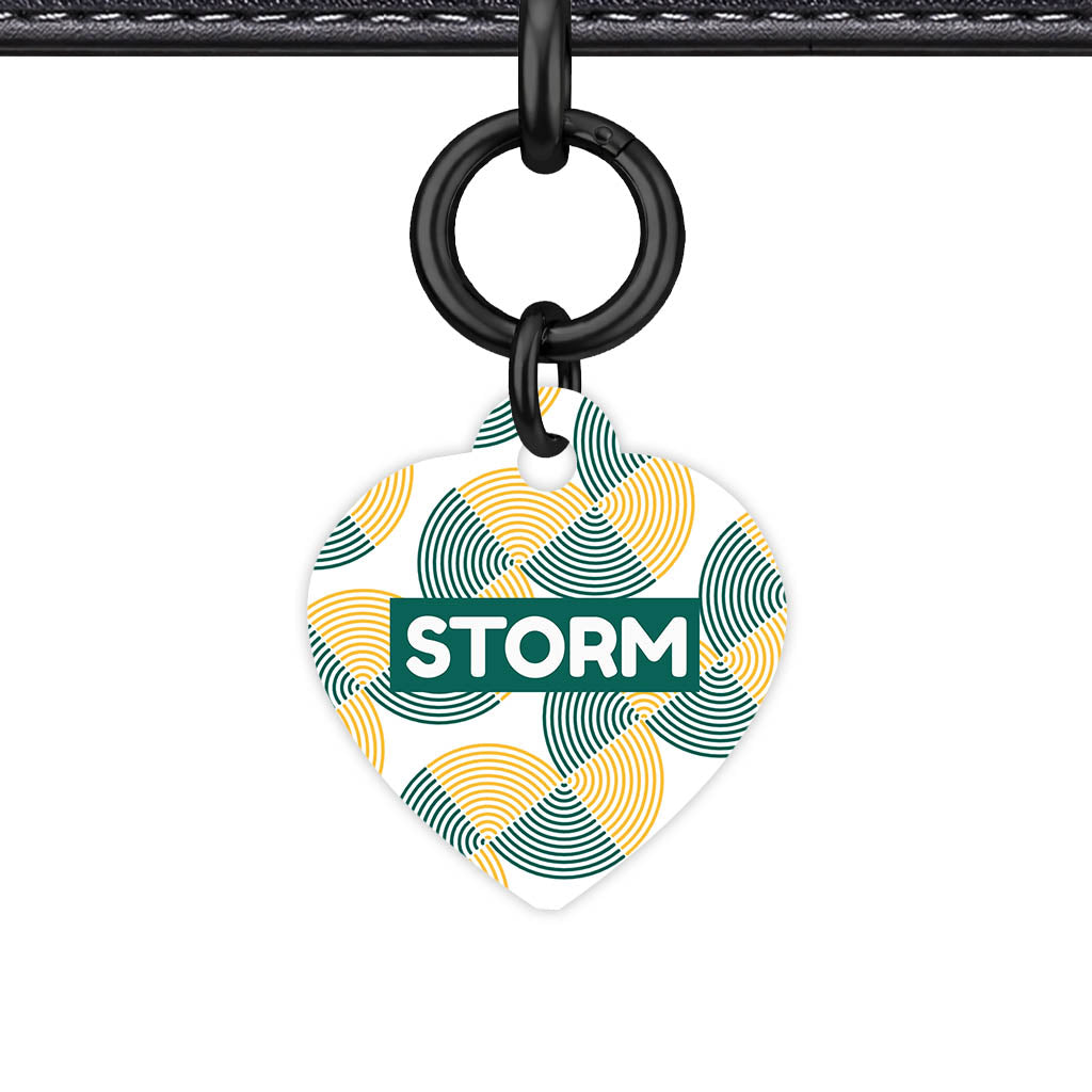 Green Gold QR Smart Pet Id Tag Tag (Dog Tag & Cat Tag)