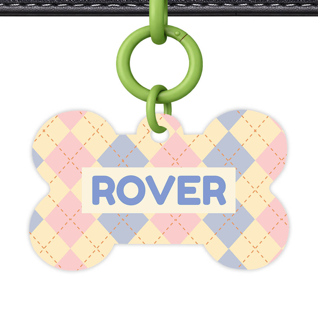 Pink Tweedy Diamonds Classic Pet ID Tag (Dog Tag & Cat Tag)