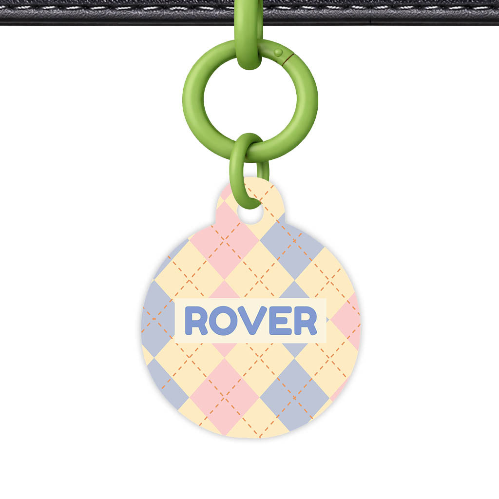 Pink Tweedy Diamonds Classic Pet ID Tag (Dog Tag & Cat Tag)