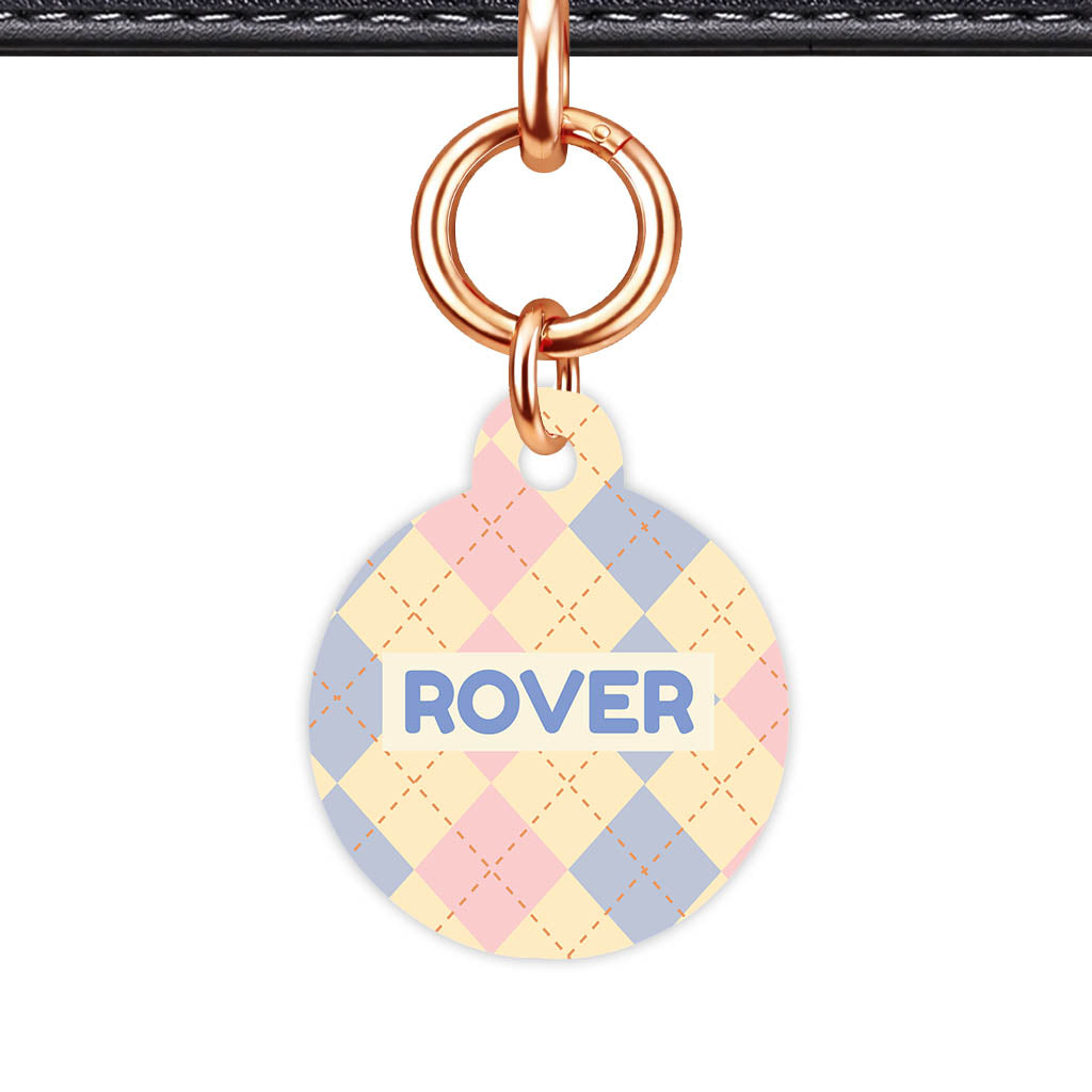 Pink Tweedy Diamonds Classic Pet ID Tag (Dog Tag & Cat Tag)