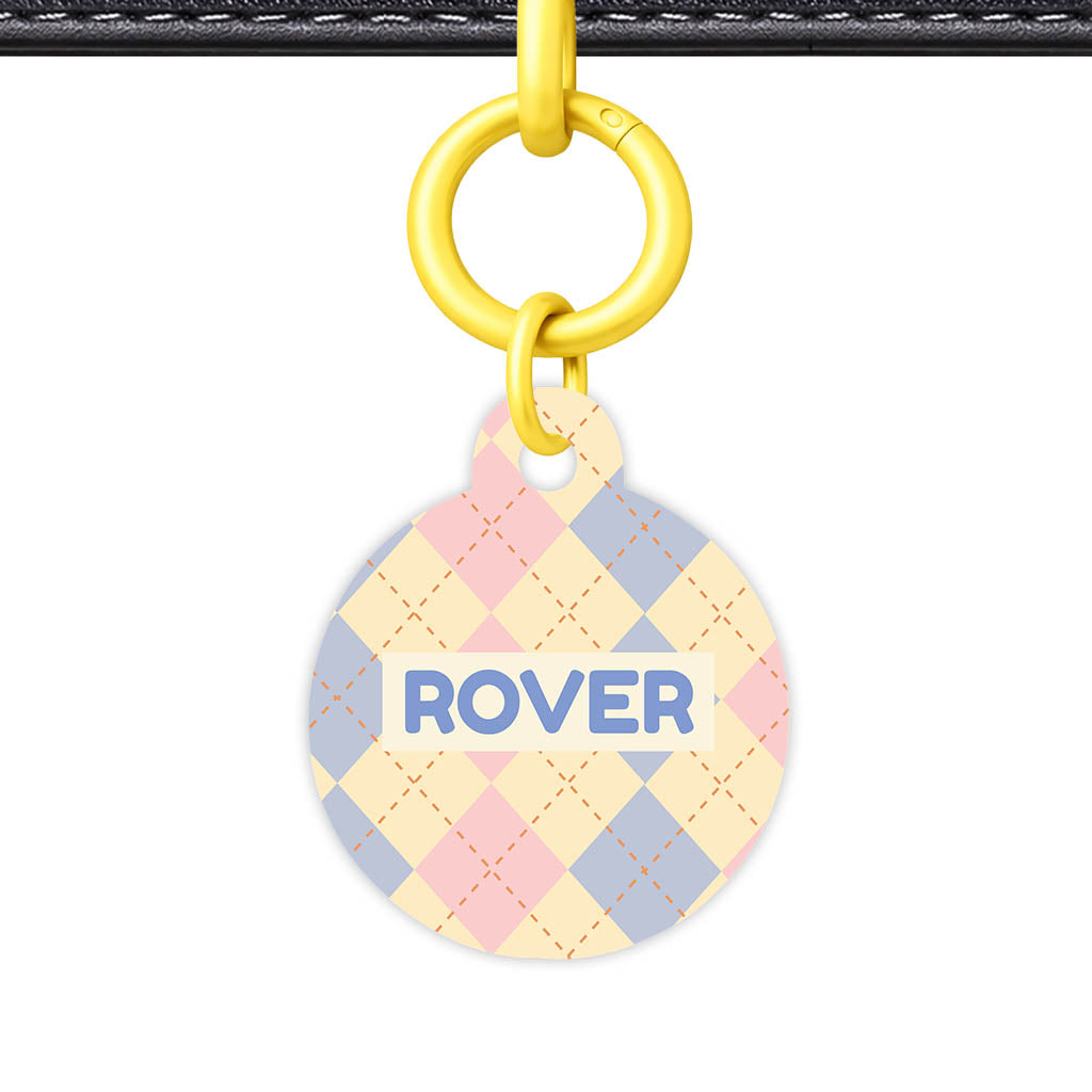 Pink Tweedy Diamonds Classic Pet ID Tag (Dog Tag & Cat Tag)