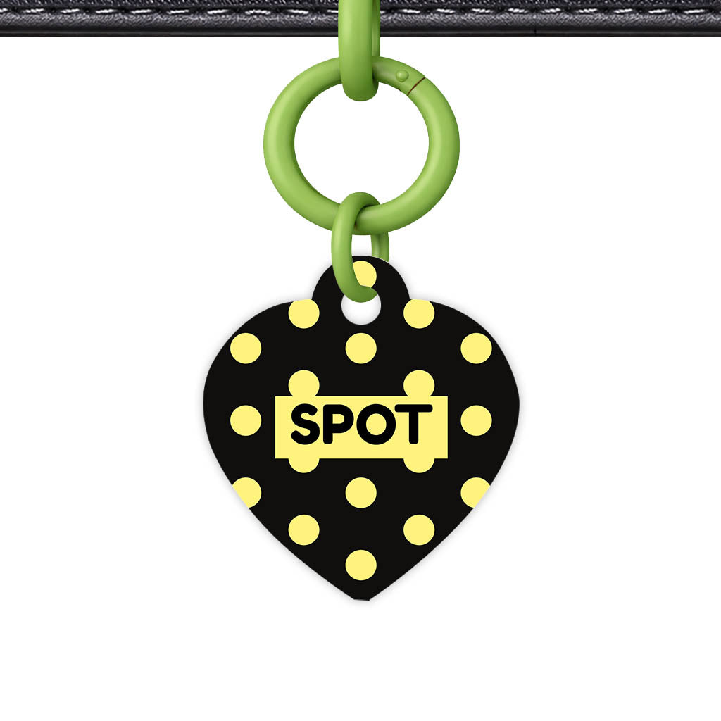 Yellow Black Polka Classic Pet ID Tag (Dog Tag & Cat Tag)