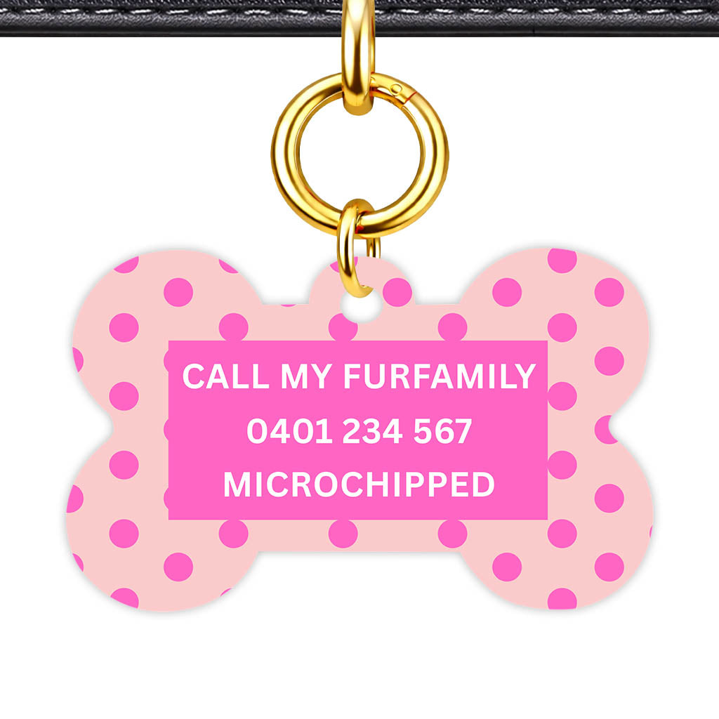 Pinks Polks Classic Pet ID Tag (Dog Tag & Cat Tag)