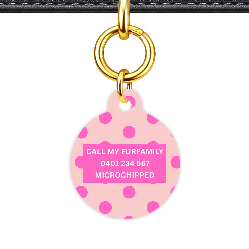 Pinks Polks Classic Pet ID Tag (Dog Tag & Cat Tag)
