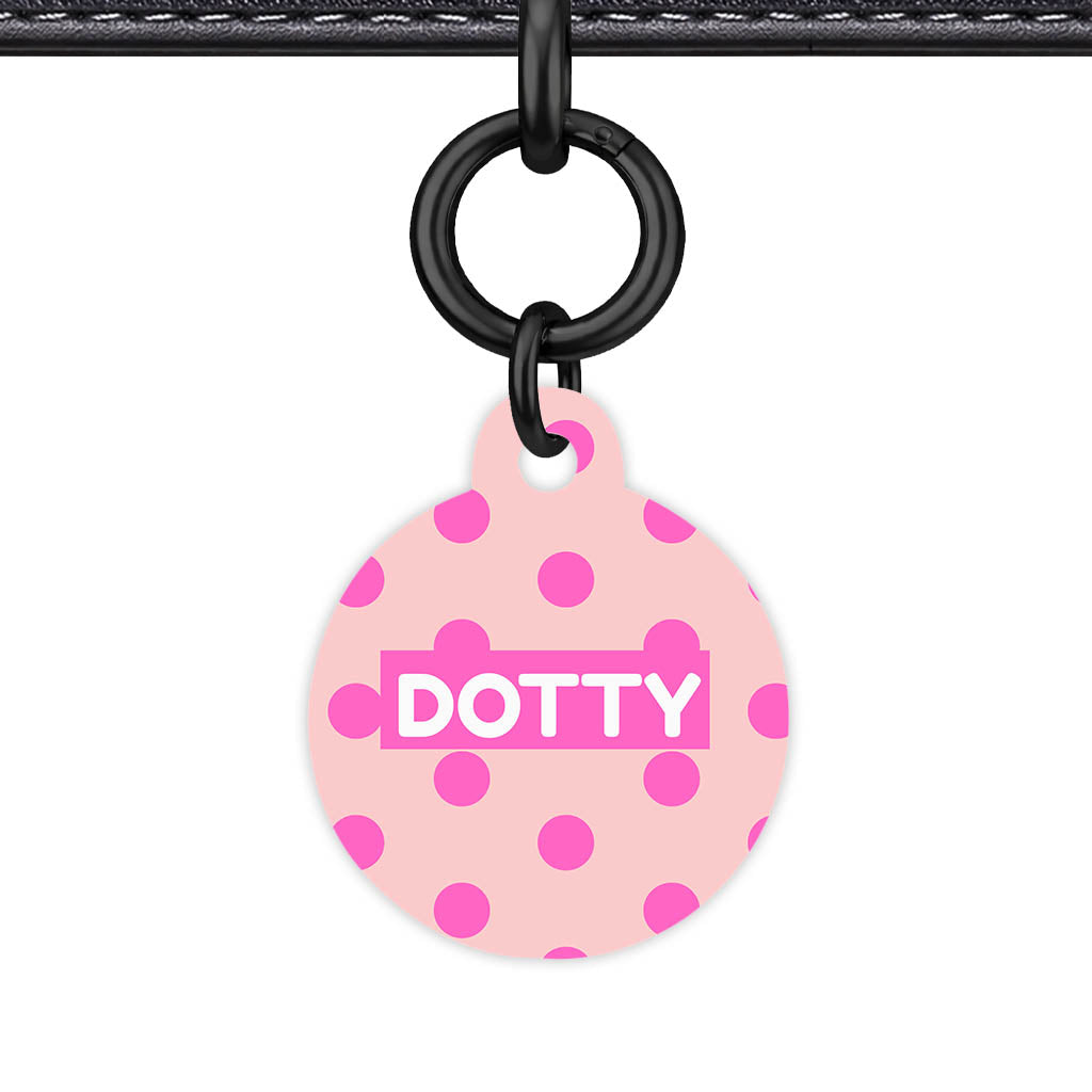 Pinks Polks QR Smart Pet Id Tag Tag (Dog Tag & Cat Tag)
