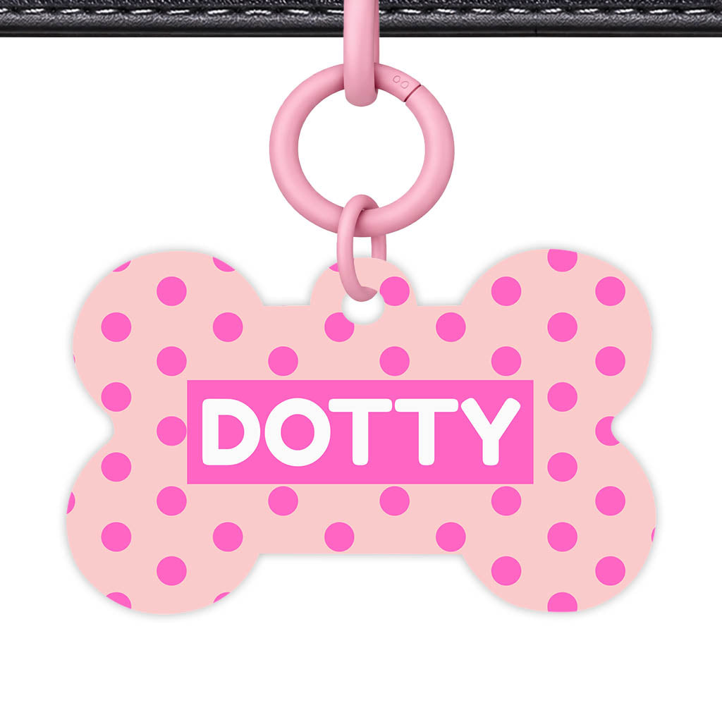 Pinks Polks QR Smart Pet Id Tag Tag (Dog Tag & Cat Tag)