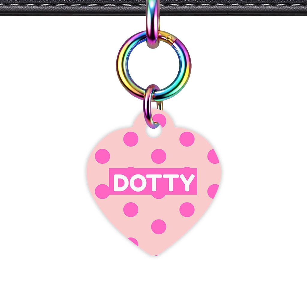 Pinks Polks QR Smart Pet Id Tag Tag (Dog Tag & Cat Tag)