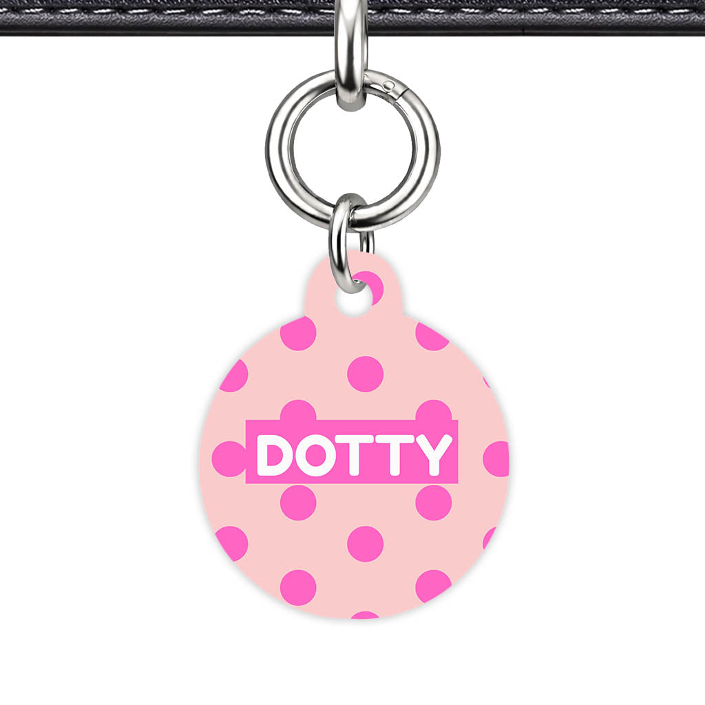 Pinks Polks QR Smart Pet Id Tag Tag (Dog Tag & Cat Tag)