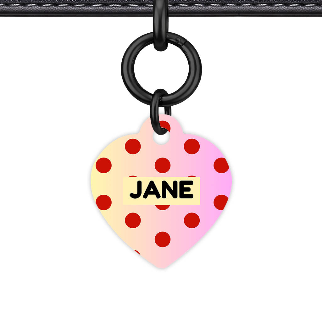Yellow Pink Polka Classic Pet ID Tag (Dog Tag & Cat Tag)